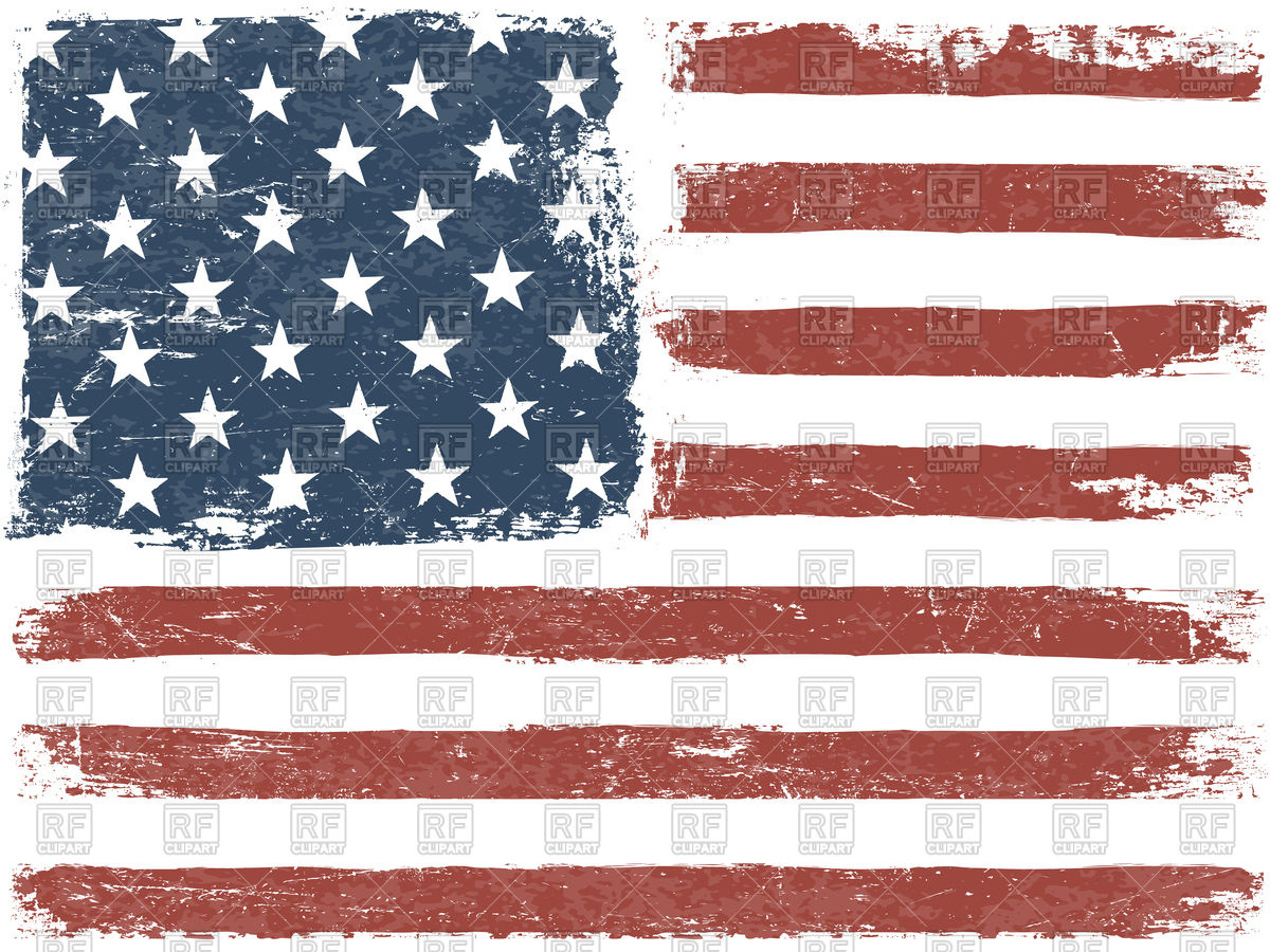Waving american flag vector free download